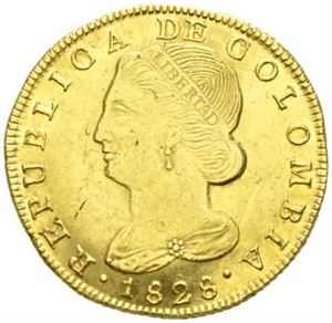 8 escudos 1828.