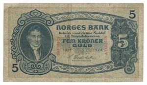 Norway. 5 kroner 1925. J7480646