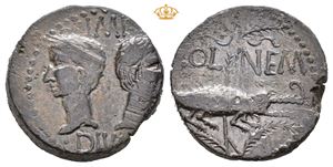 Augustus, with Agrippa, 27 BC-AD 14. Æ dupondius (25 mm; 11,96 g)
