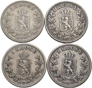 1 krone 1897, 98, 1900 og 01