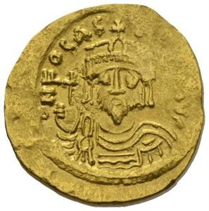 PHOCAS 602-610, solidus, Constantinople (4,44 g). R: Engel stående