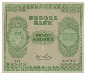 Norway. 50 kroner 1950. B5077878
