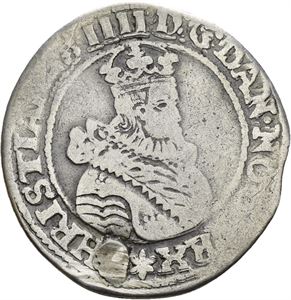 CHRISTIAN IV 1588-1648 1/8 speciedaler 1628. Plugget/pierced and repaired. S.30