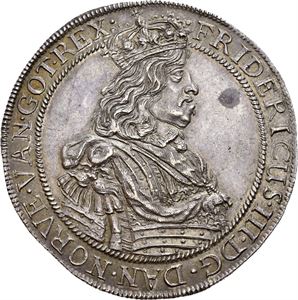 FREDERIK III 1648-1670, CHRISTIANIA, Speciedaler 1659. R. Prakteksemplar/choice. S.17