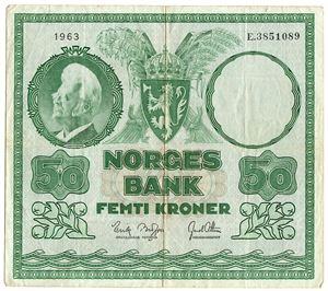 50 kroner 1963. E3851089