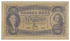 10 kroner 1908. B6354200