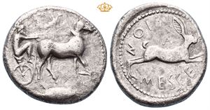 SICILY, Messana. Circa 460-456 BC. AR tetradrachm (16,00 g)
