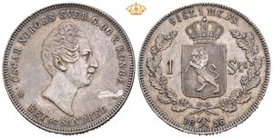 Speciedaler 1856. Skrape på advers og små riper/scrape on obverse and minor scratches