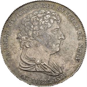 Karl XIV Johan, riksdaler 1821. Jubileum