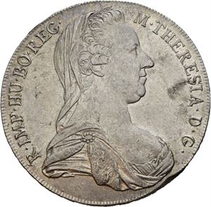 Maria Theresia, taler 1780. IC-FA. Nypreg Wien 1795-1853
