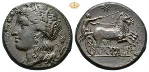 SICILY, Syracuse. Hiketas II. 287-278 BC. Æ unit (23,5 mm, 10,72 g).