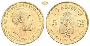 20 kroner/5 species 1875
