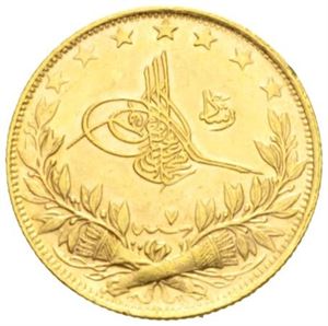 Mohammed V 1909-1918, 100 kurush år 7.