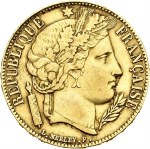 2. republikk, 20 francs 1851 A