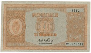 10 kr 1952