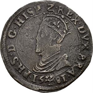 Philip II, liard 1581, Hertogenbosch