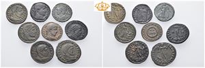 Lot of 8 Æ folles of Constantine I (The Great)