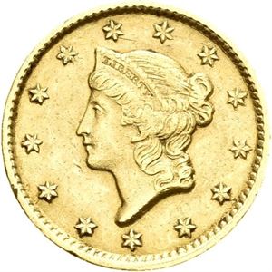 1 dollar 1851. Små kantskader/minor edge nicks