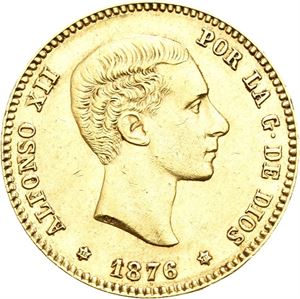 Alfonso XII, 25 pesetas 1876. (76)