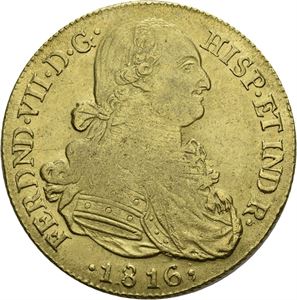 Ferdinand VII, 8 escudos 1816 NR