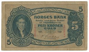 5 kroner 1920. G4793746