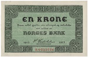 1 krone 1917. D0255226