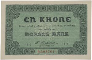 1 krone 1917. D.5057614.
