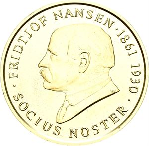Fridtjof Nansen 1997. Rise. Forgylt sølv. 35 mm