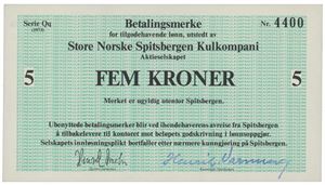 SNSK 5 kroner 1973