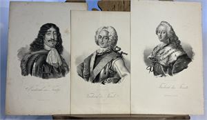 Seks kongeportretter, Fredrik III,IV,V, Christian IV,VI