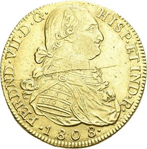 Ferdinand VII, 8 escudos 1808 NR
