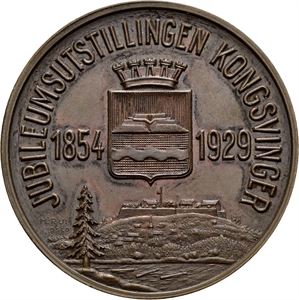 Jubileumsutstillingen i Kongsvinger 1929. Rui. Bronse. 40 mm
