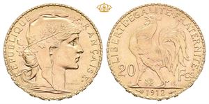 3. republikk, 20 francs 1912