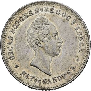 OSCAR I 1844-1859. 1/2 speciedaler 1846