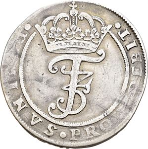 FREDERIK III 1648-1670 4 mark 1668. S.22