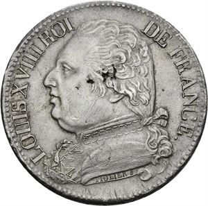Ludvig XVIII, 5 francs 1814 I