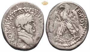 SYRIA, Seleucis and Pieria. Antioch or Caesarea Maritima. Vespasian, AD 69-79. AR tetradrachm (14,39 g).