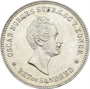 OSCAR I 1844-1859 1/2 speciedaler 1850