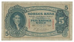 5 kroner 1920. G3760057