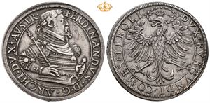 Erkehertug Ferdinand 1564-1595, 3 taler u.år/n.d., Hall (Postum pregning 1601-1604)