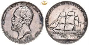 Oscar II. 50 år som sjøoffiser 1895. Sølv