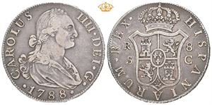 Carl IV, 8 reales 1788. S C. Sevilla