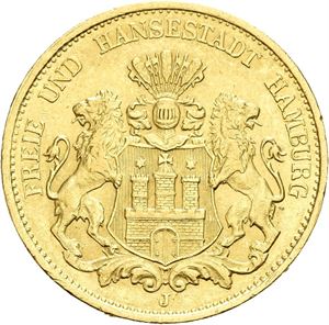 Hamburg, 20 mark 1899 J