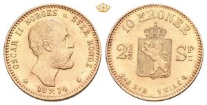 10 kroner/2 1/2 species 1874