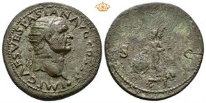 Vespasian. AD 69-79. Æ dupondius (13,19 g).