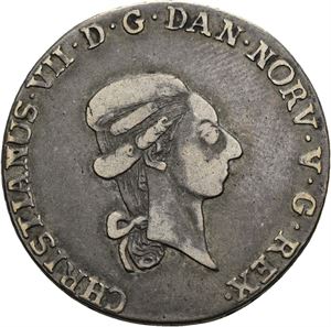 CHRISTIAN VII 1766-1808. KONGSBERG. 1/3 speciedaler 1797. S.8