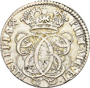 CHRISTIAN V 1670-1699, KONGSBERG. 2 mark 1699. RR. S.8