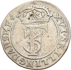 FREDERIK III 1648-1670, CHRISTIANIA, 1 mark 1666. S.110