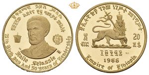 Haile Selassie, 20 dollar 1966