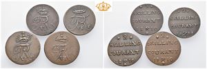 Lot 4 stk. 2 skilling 1810 (3) og 1811